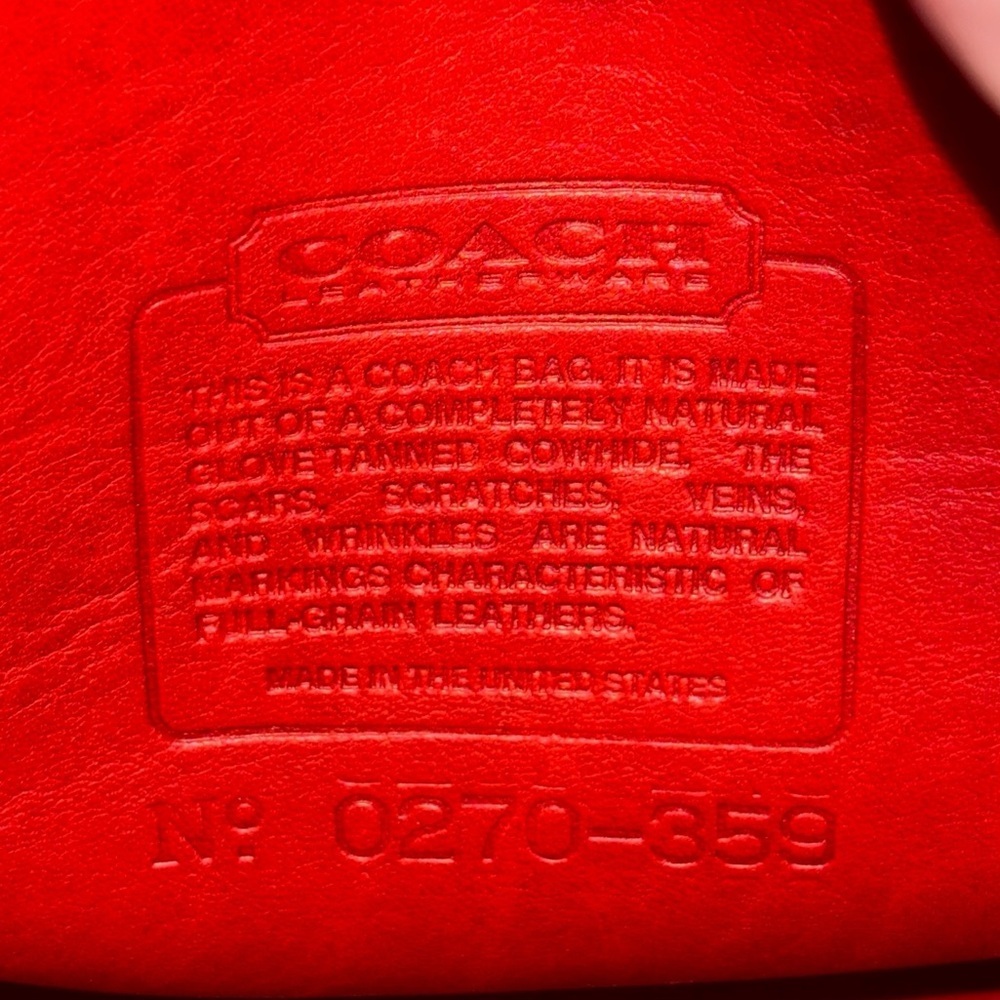 Coach | Vintage Red Station Bag 5130 | USA Made | Crossbody Satchel - Picture 12 of 16